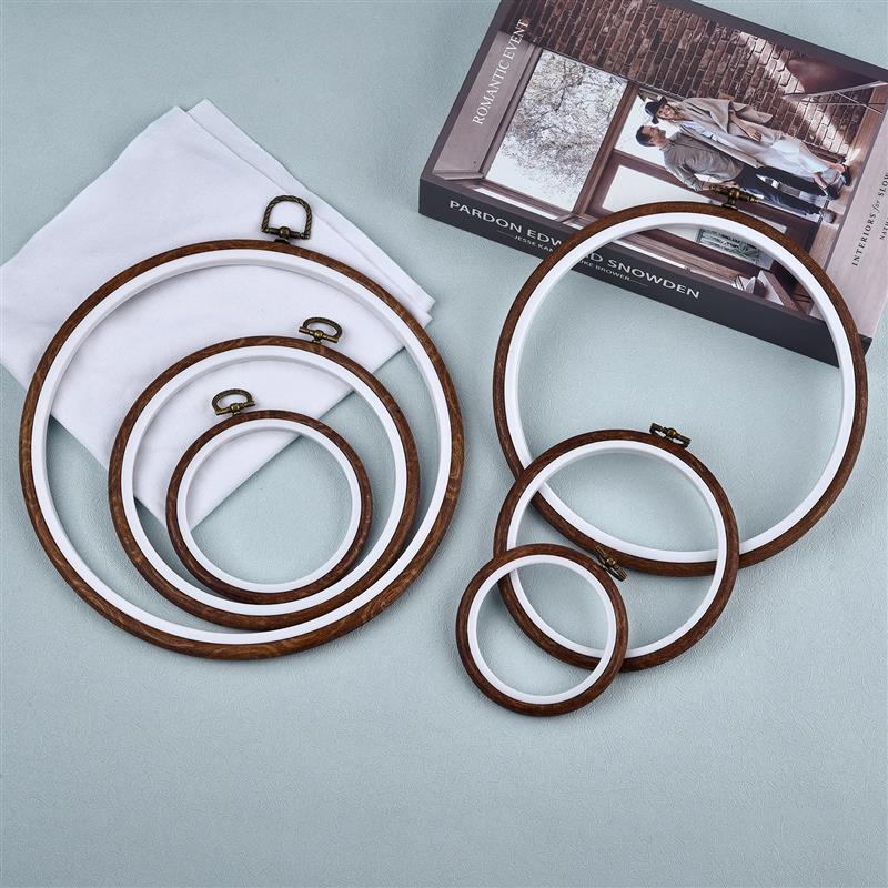 Embroidery Hoop Plastic - Runde Oval Holz Farbe Stickerei Hoops