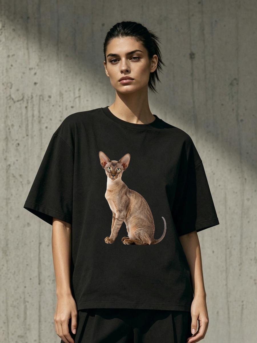 Embroidery Moisturizer - T-Shirts aus Spandex mit Cartoon-Design, lockere