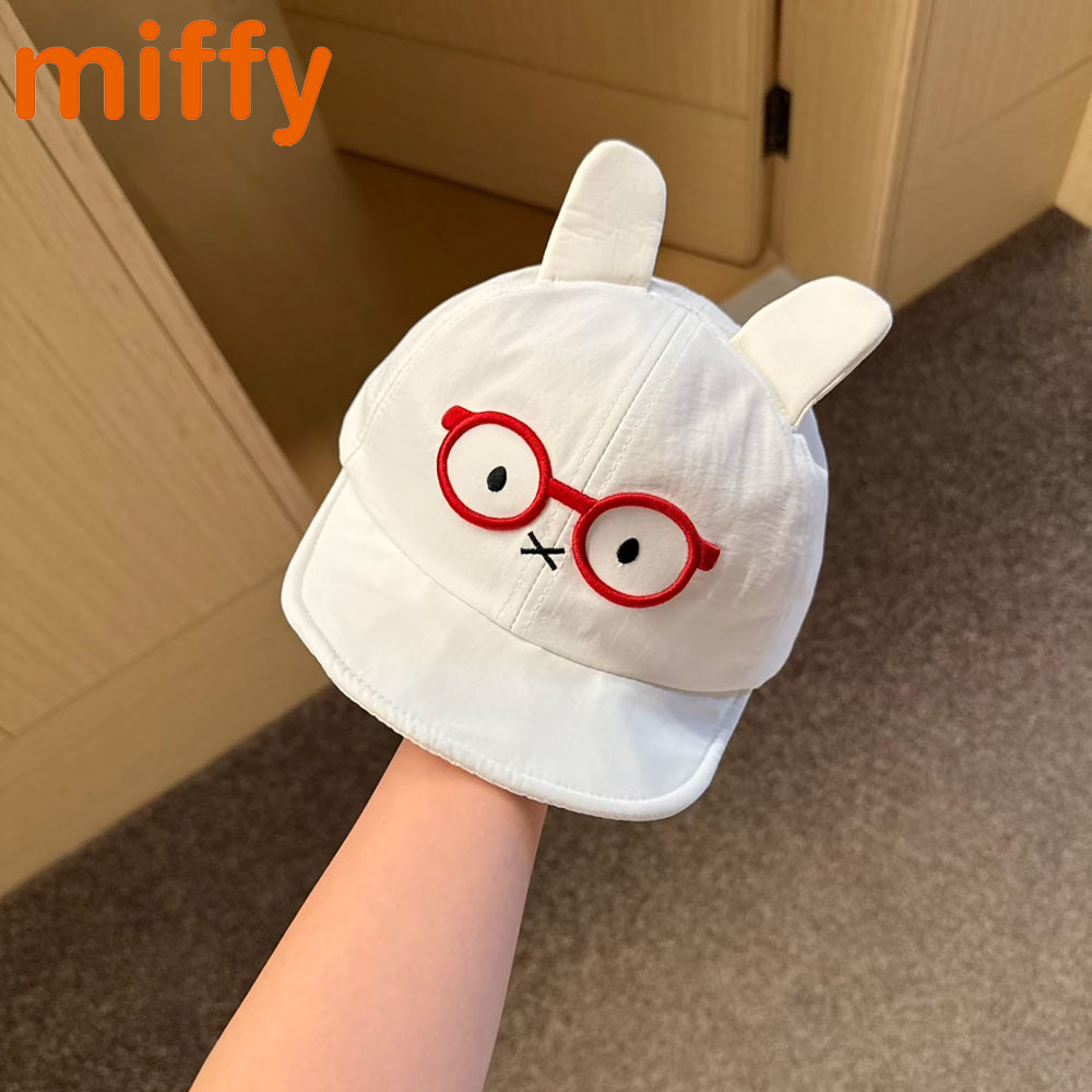 Embroidery Rabbit - Kawaii Miffy Niedliche Baseballkappe Schlüsselanhänger Cartoon
