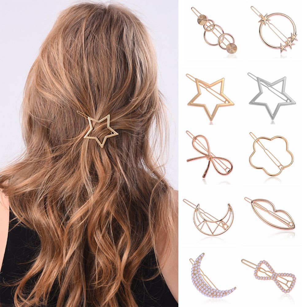 Embroidery Knot - 1pc geometrische Pferdes chwanz Haarnadeln Haarnadeln