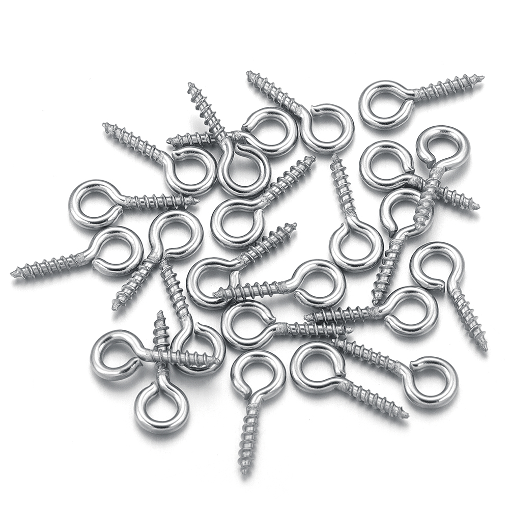 Embroidery Knot - 100 teile/los Edelstahl Mini Schraube Auge