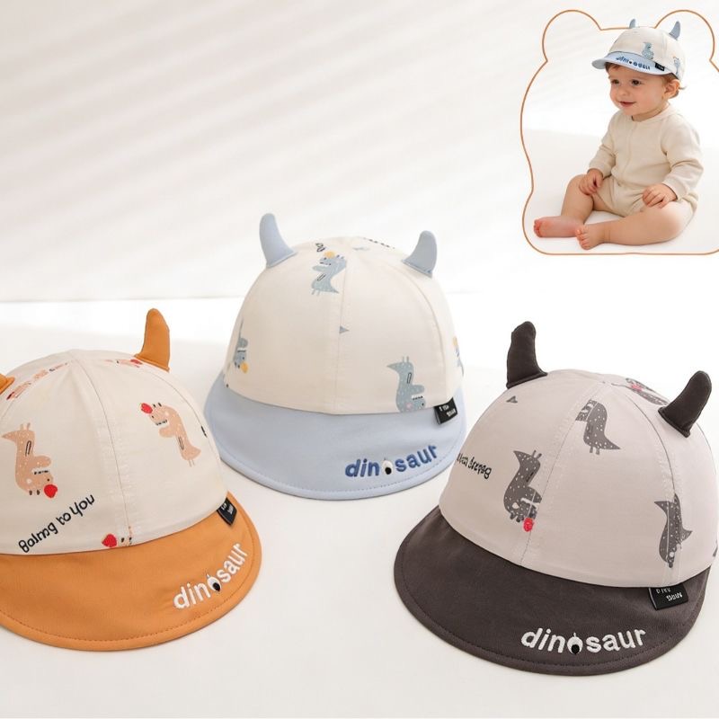 Embroidery Cap - Dreidimensional bedruckte Baseballkappe mit kleinem Dinosaurier-Motiv,