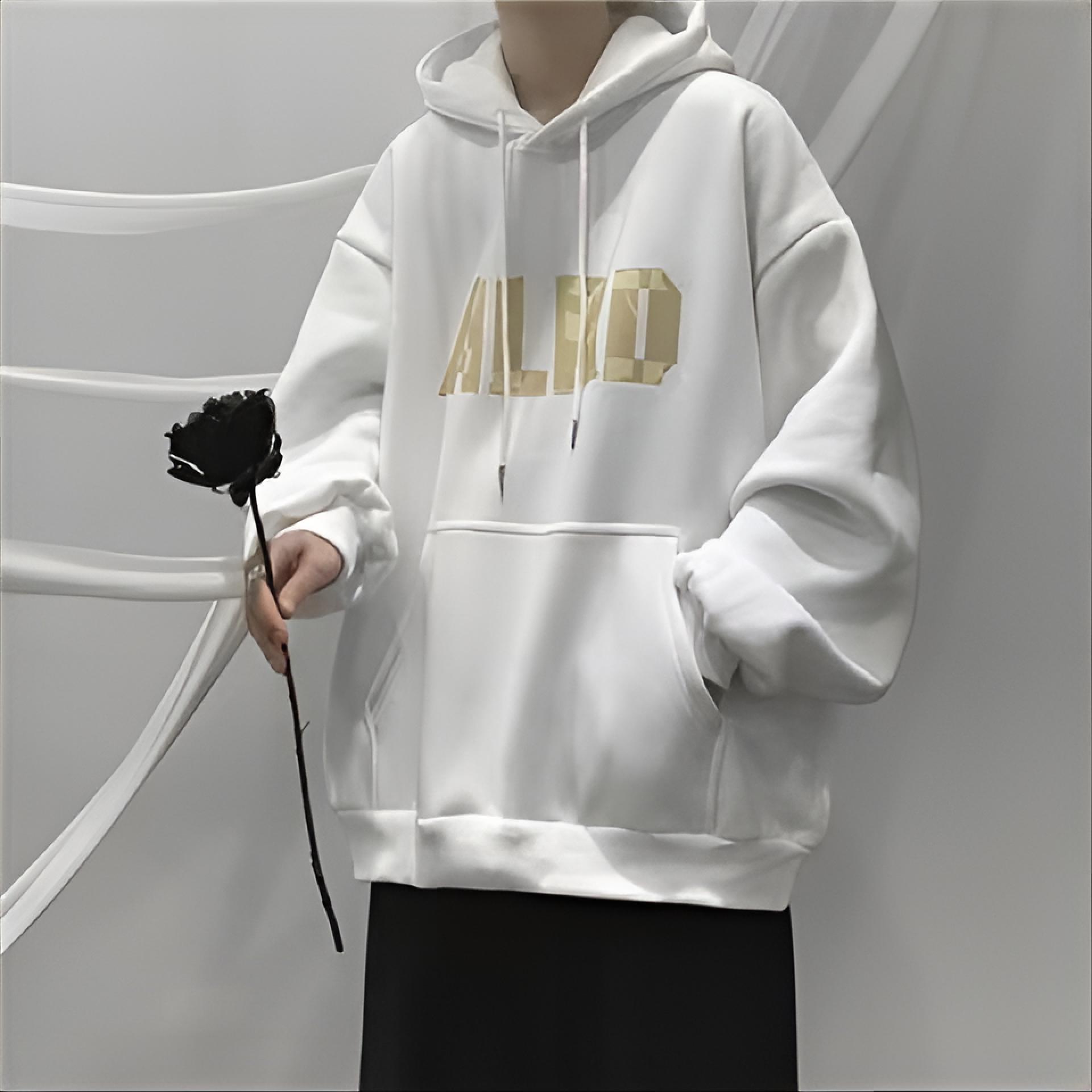 Embroidery University - Herren-Hoodies mit Kapuze, Universitäts-Stil, Herbst, Multi-Reißverschluss,