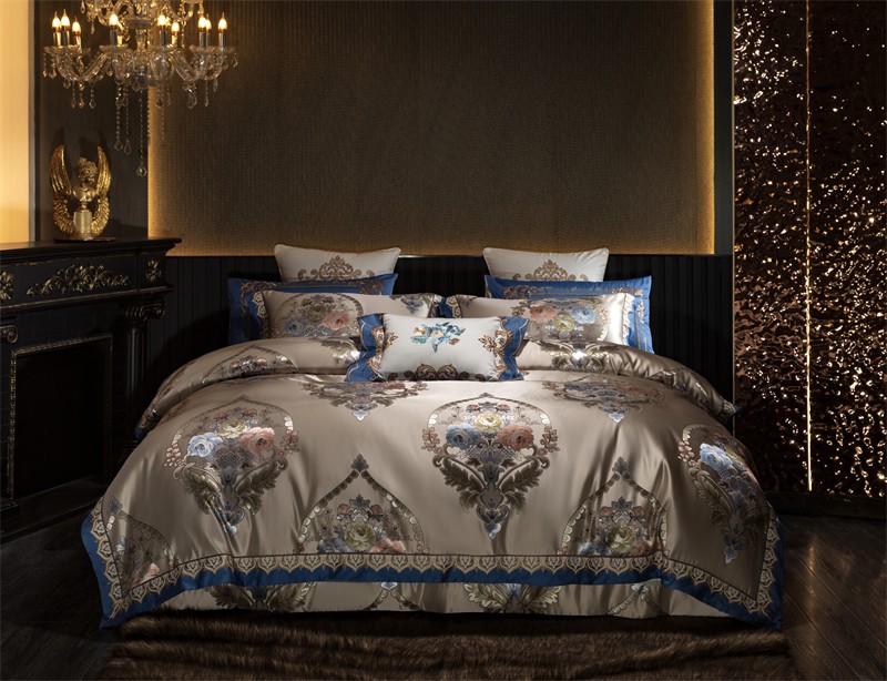Embroidery Quilt Cover - 4/6/10pcs Bettwäsche-Set elegante europäische Damast Design