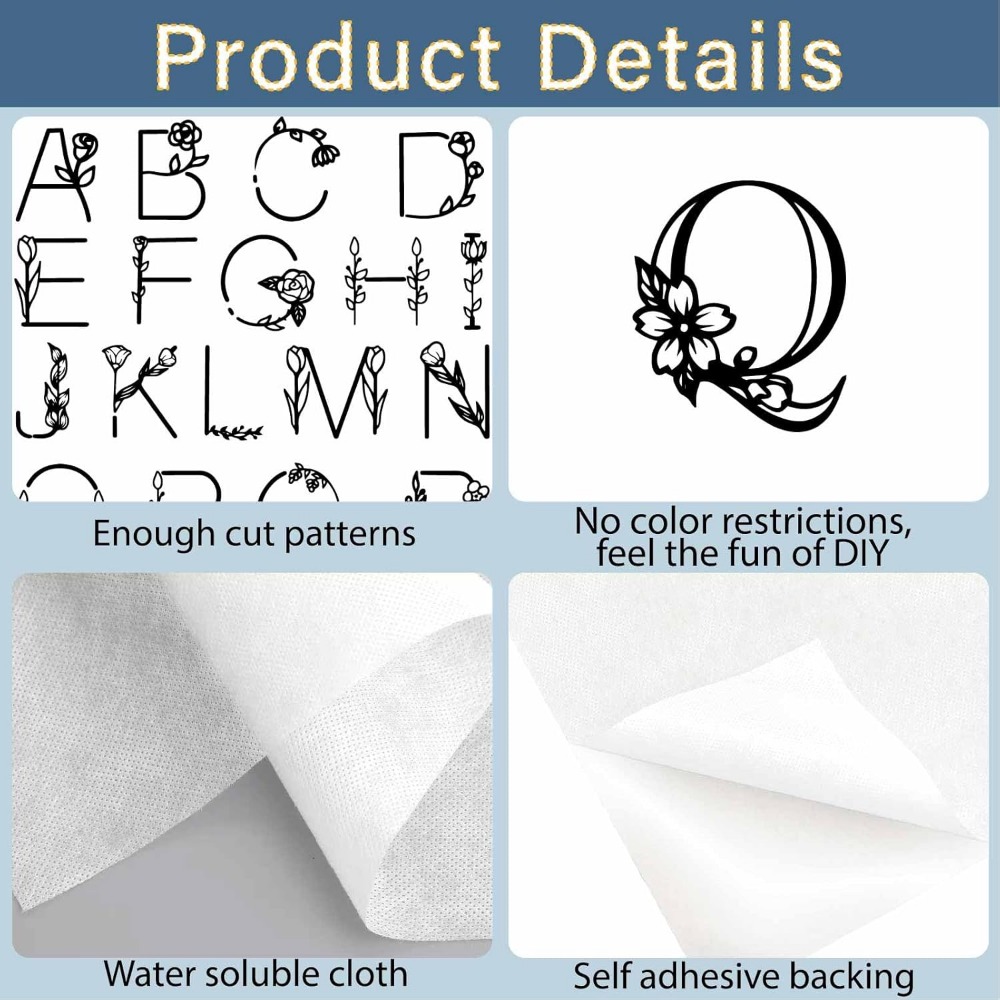 Wasserlösliche Stickstabilisat – Printed Embroidery Kit Bewertung und Preis