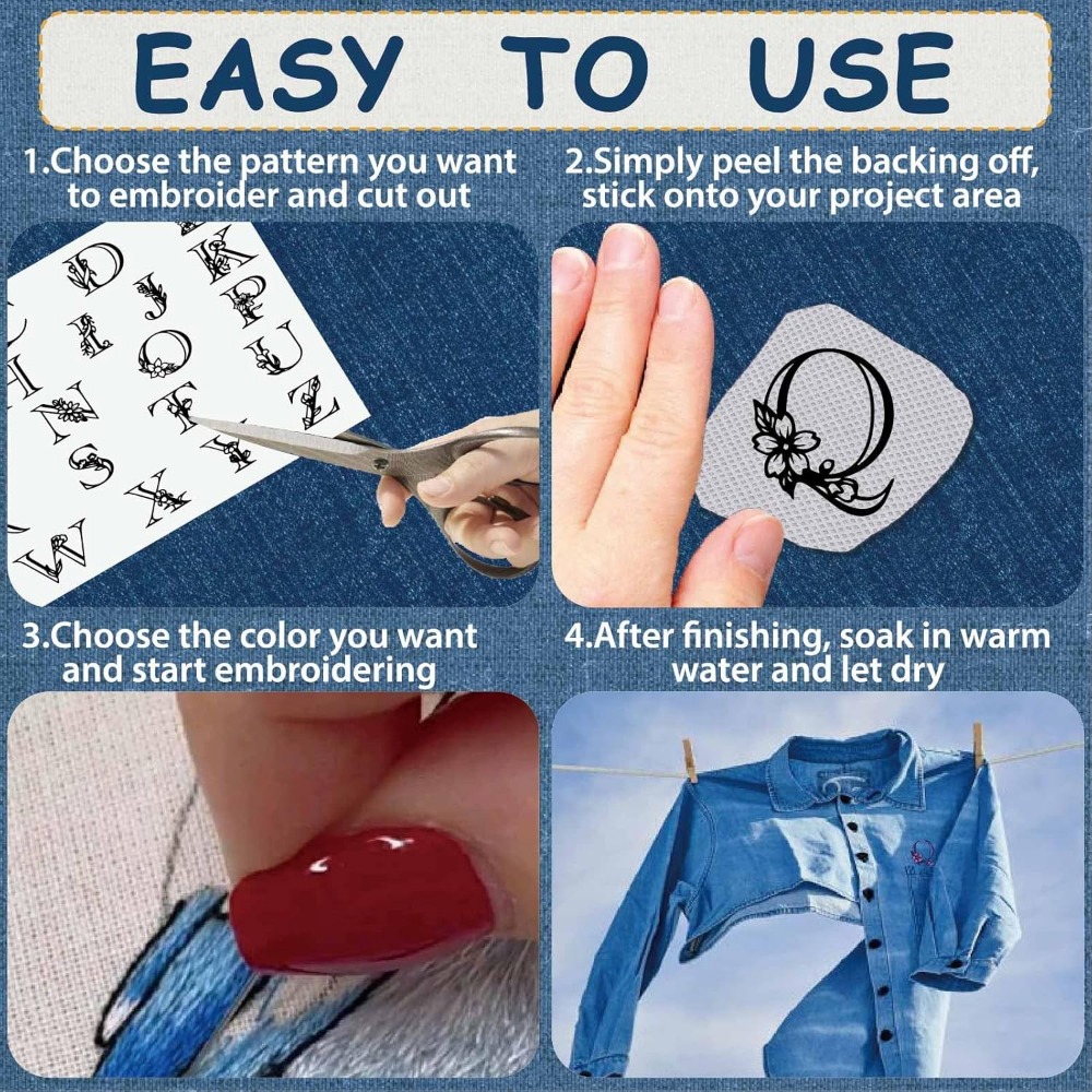 Wasserlösliche Stickstabilisat – Printed Embroidery Kit Bewertung und Preis