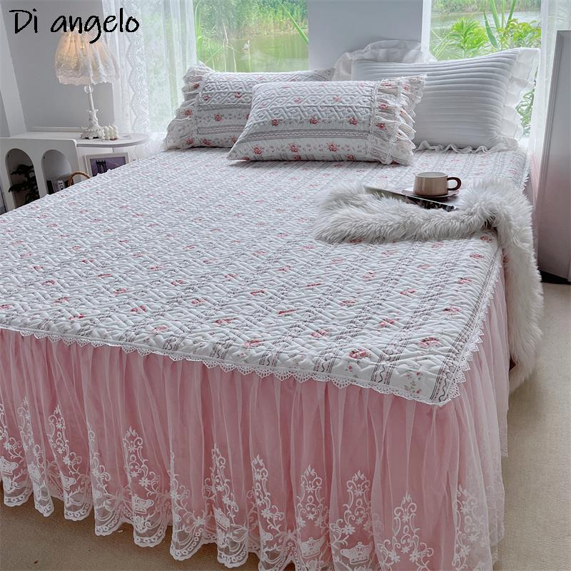Verdickter Quilt-Bettrock aus  – Embroidery Quilt Cover Bewertung und Preis