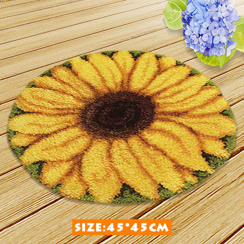 Blumenteppich Latch-Hook-Teppi – Printed Embroidery Kit Bewertung und Preis