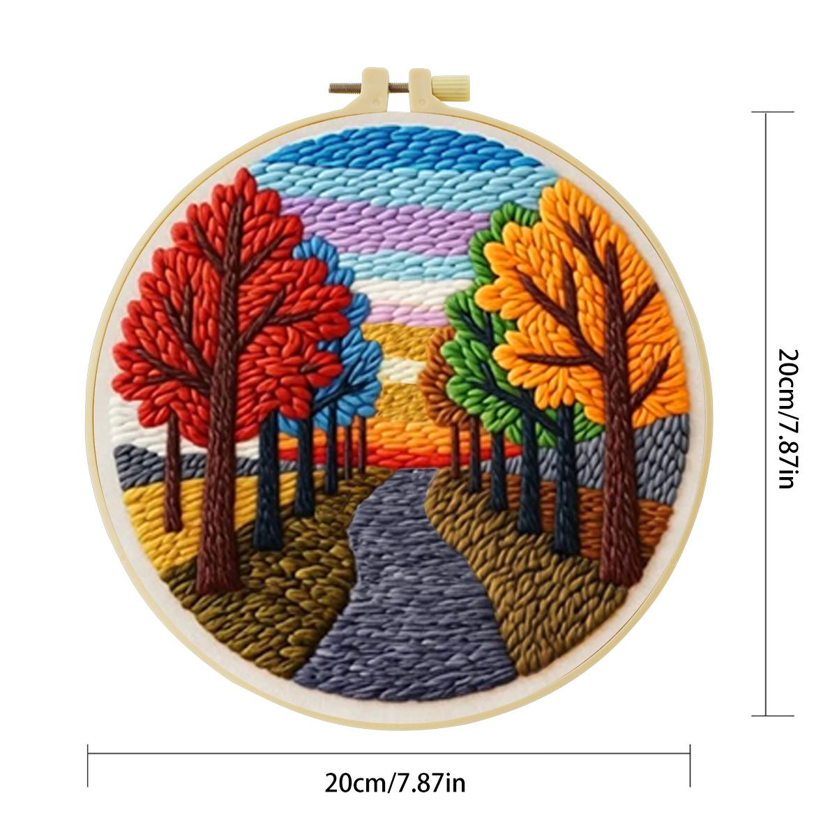 20x20cm/7,87 Zoll Landschafts- – Printed Embroidery Kit Bewertung und Preis