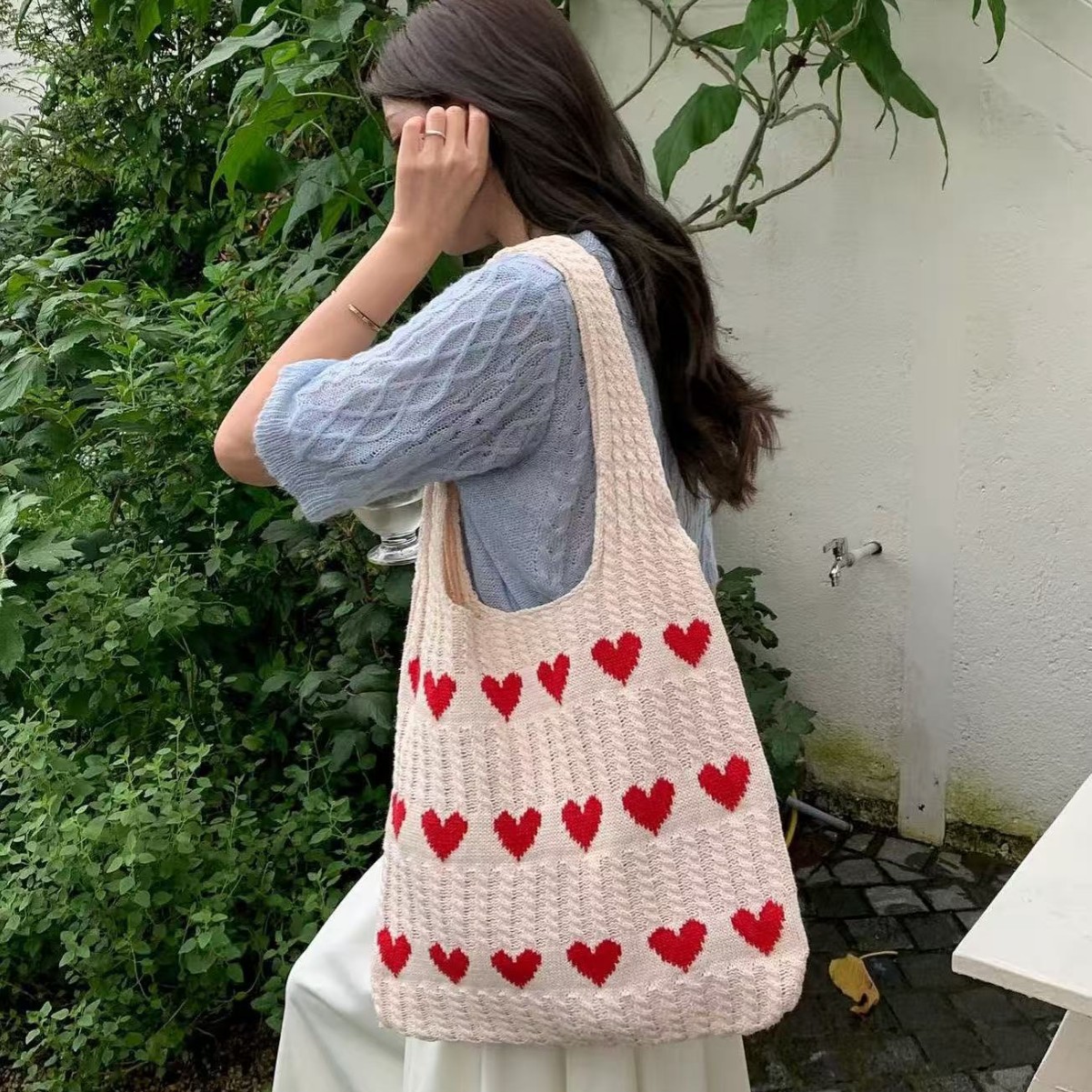 Schultertasche, große Damen-Ha – Embroidery University Bewertung und Preis