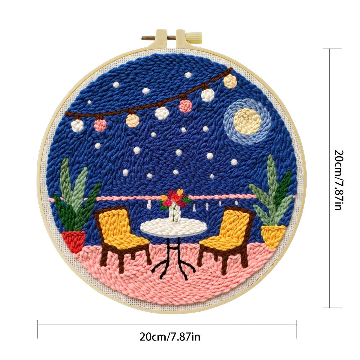 20x20cm/7,87 Zoll Tisch-Stanzn – Printed Embroidery Kit Bewertung und Preis