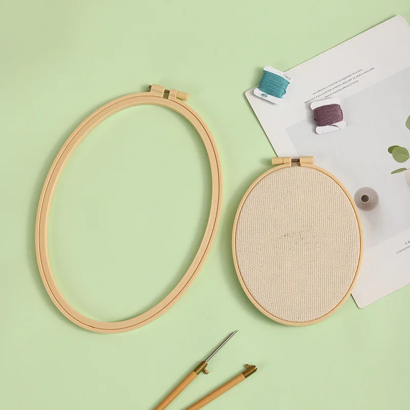 1Pcs DIY Needlecraft Kreuz Sti – Embroidery Hoop Plastic Bewertung und Preis