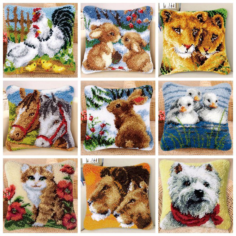 Rabbit Horse Latch Hook Kits S – Printed Embroidery Kit Bewertung und Preis