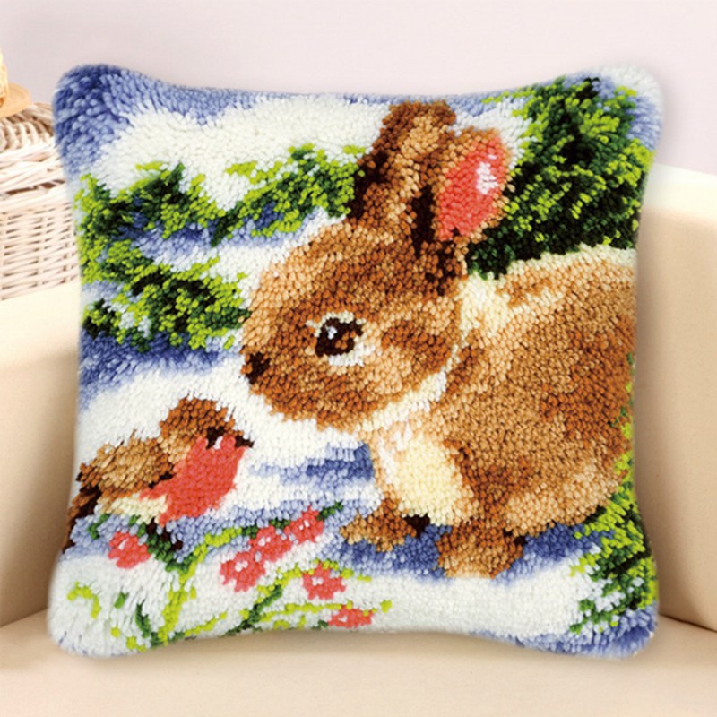 Rabbit Horse Latch Hook Kits S – Printed Embroidery Kit Bewertung und Preis