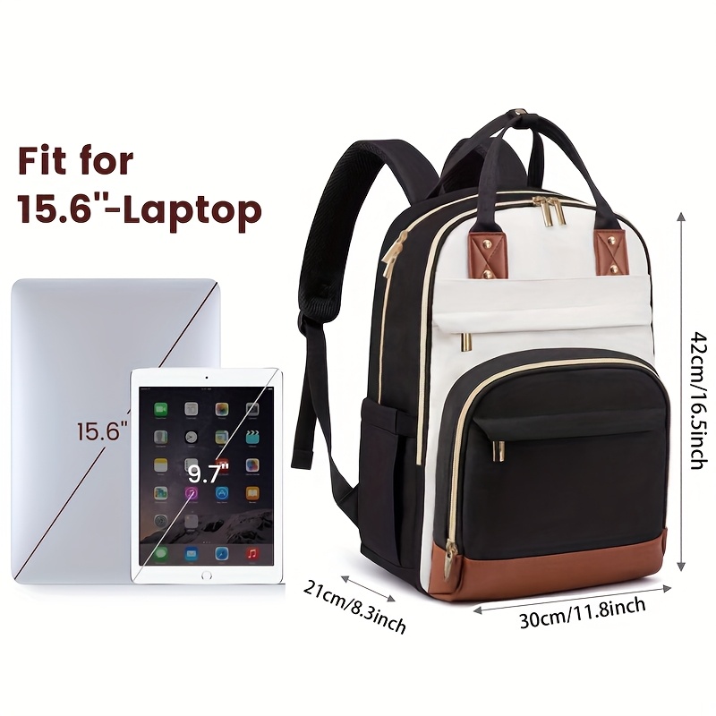 Zweifarbiger Laptop-Rucksack f – Embroidery Bag Bewertung und Preis