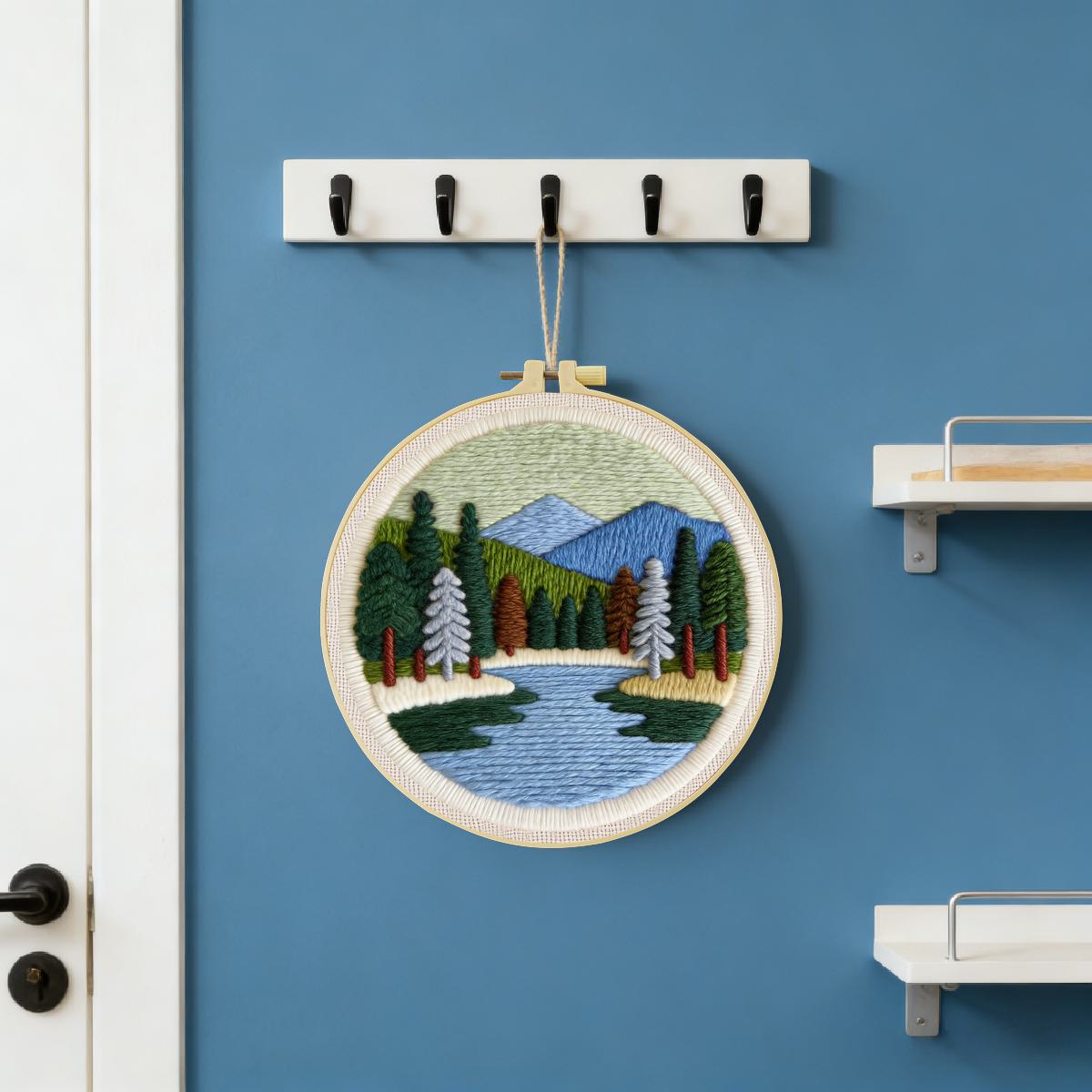 20x20cm/7,87 Zoll Landschafts- – Printed Embroidery Kit Bewertung und Preis