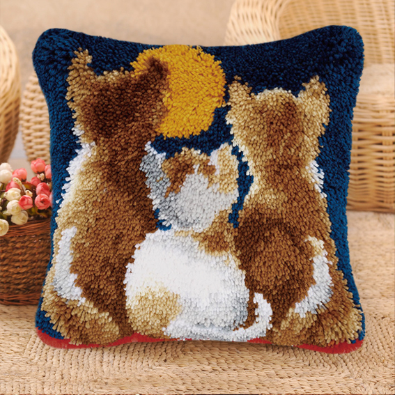 Katzen-Serie Latch-Hook-Set: D – Printed Embroidery Kit Bewertung und Preis
