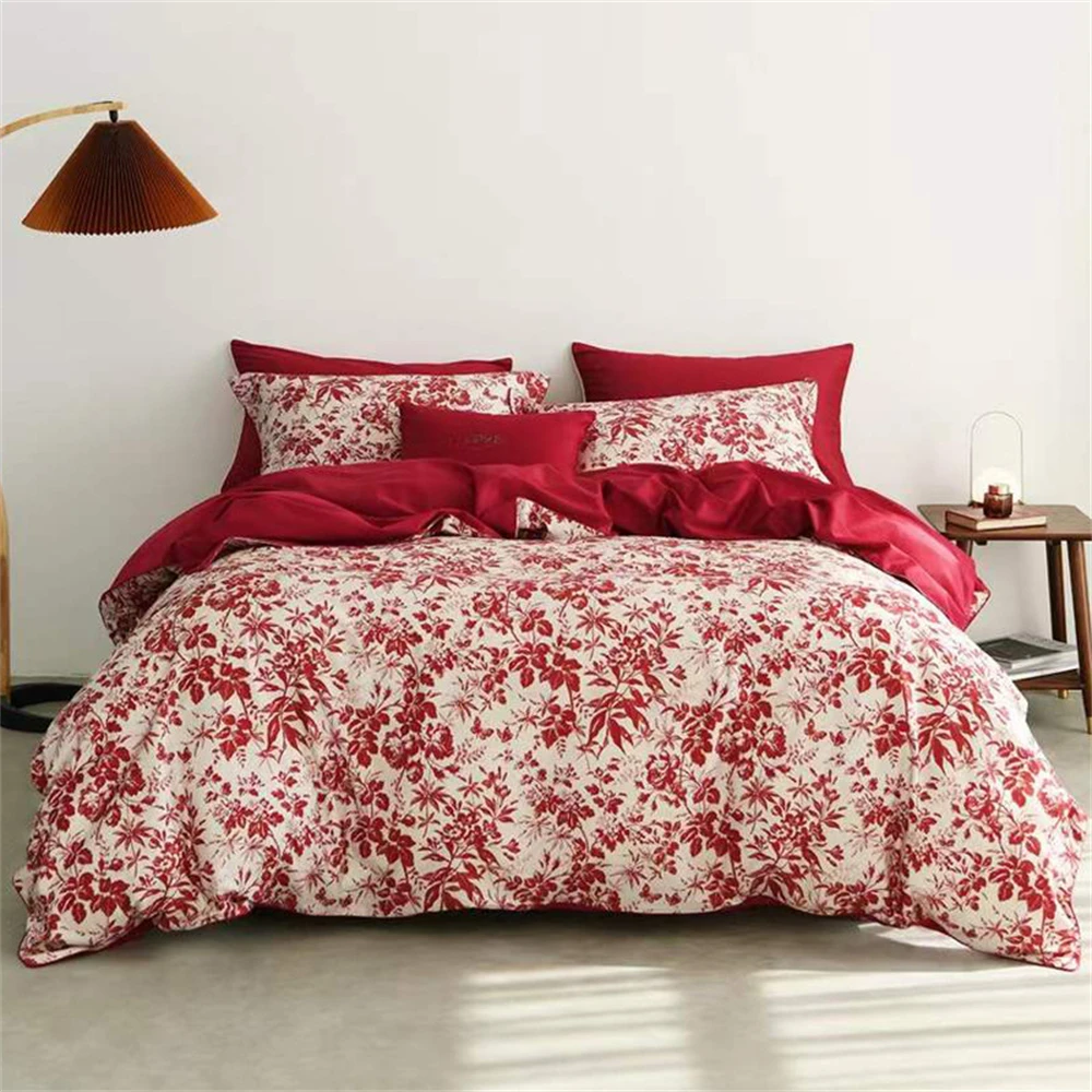 Amerikanisch bedruckte, romant – Embroidery Quilt Cover Bewertung und Preis